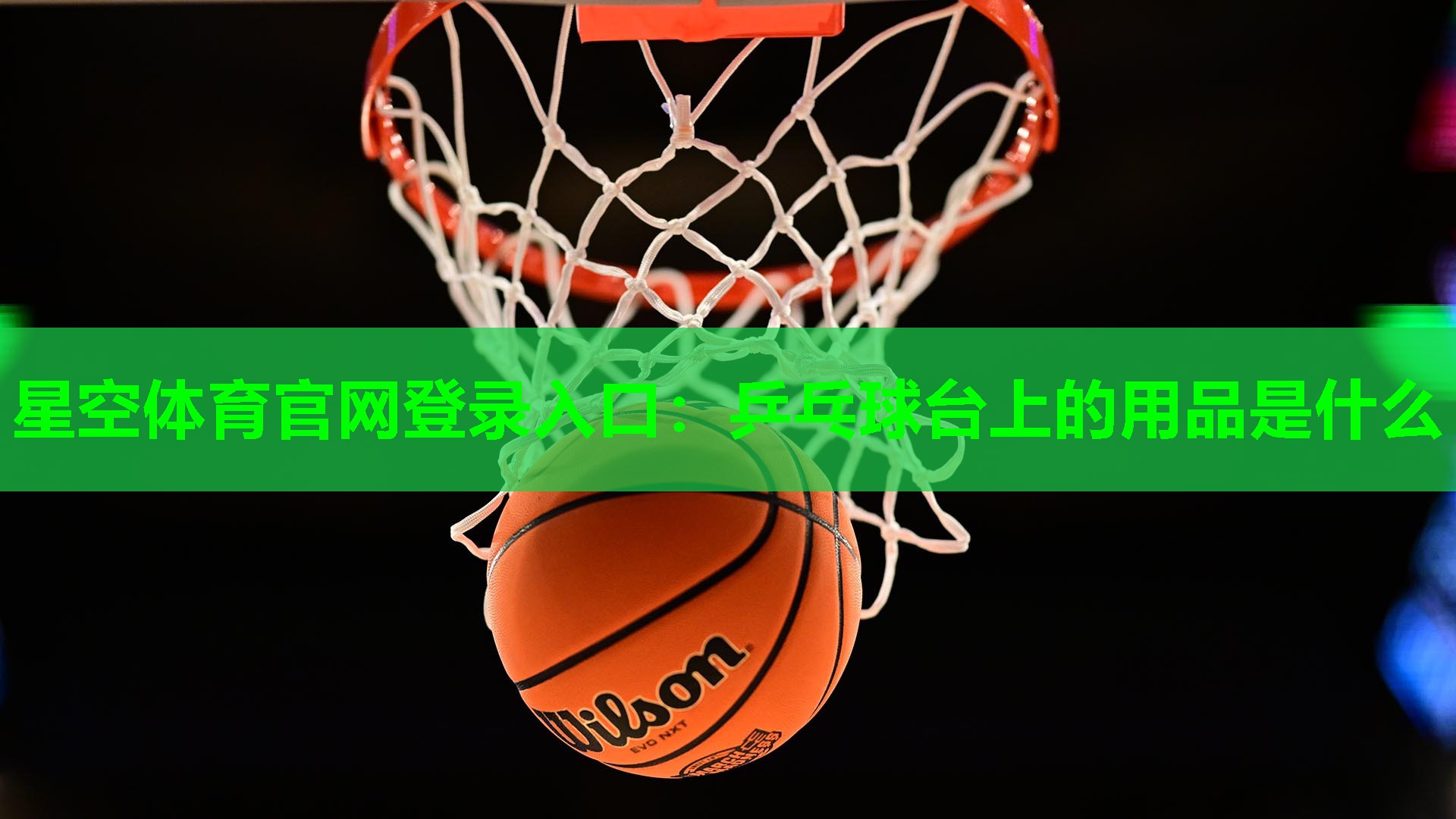 星空体育官网登录入口：乒乓球台上的用品是什么