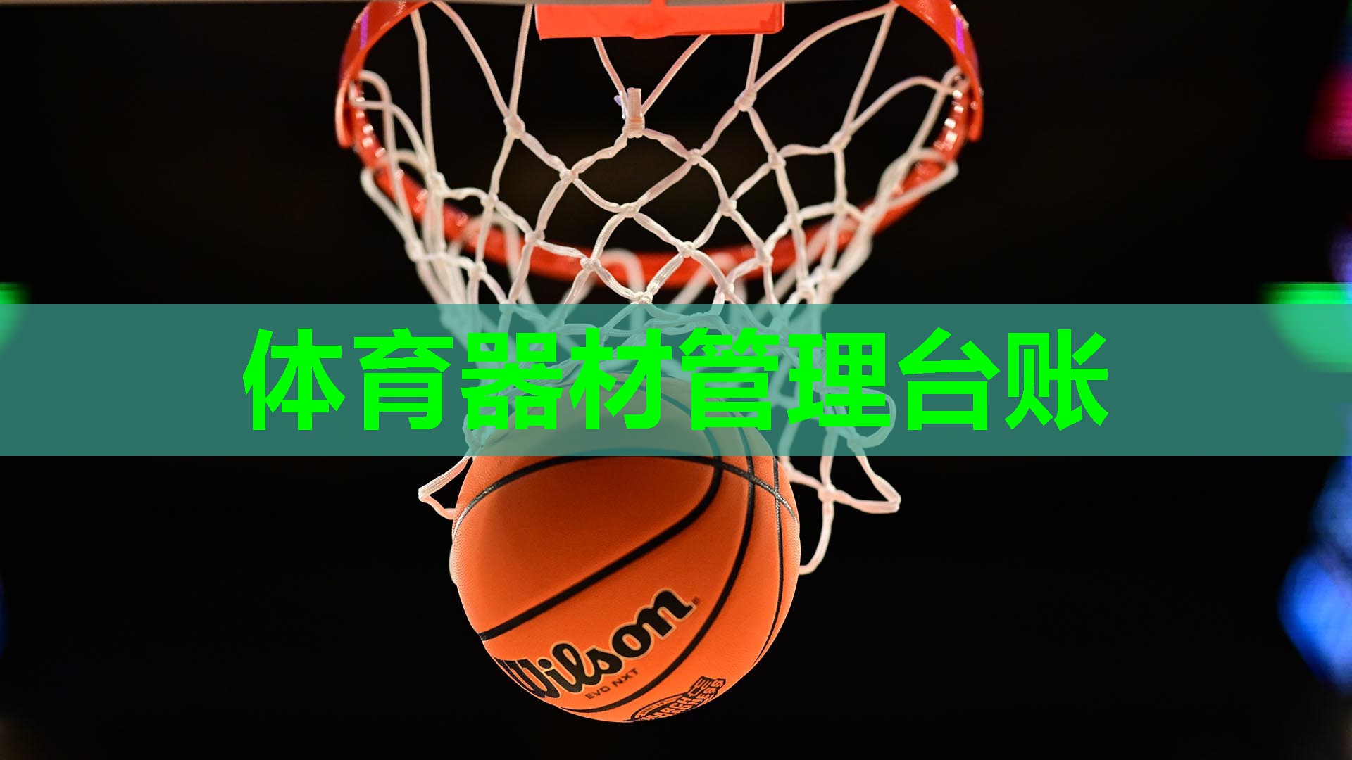 体育器材管理台账